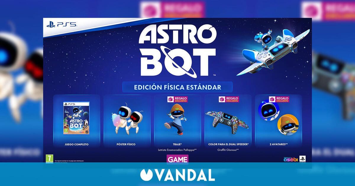 Reserva Astro Bot en GAME y llévate un DLC de regalo con contenido extra y un póster exclusivo