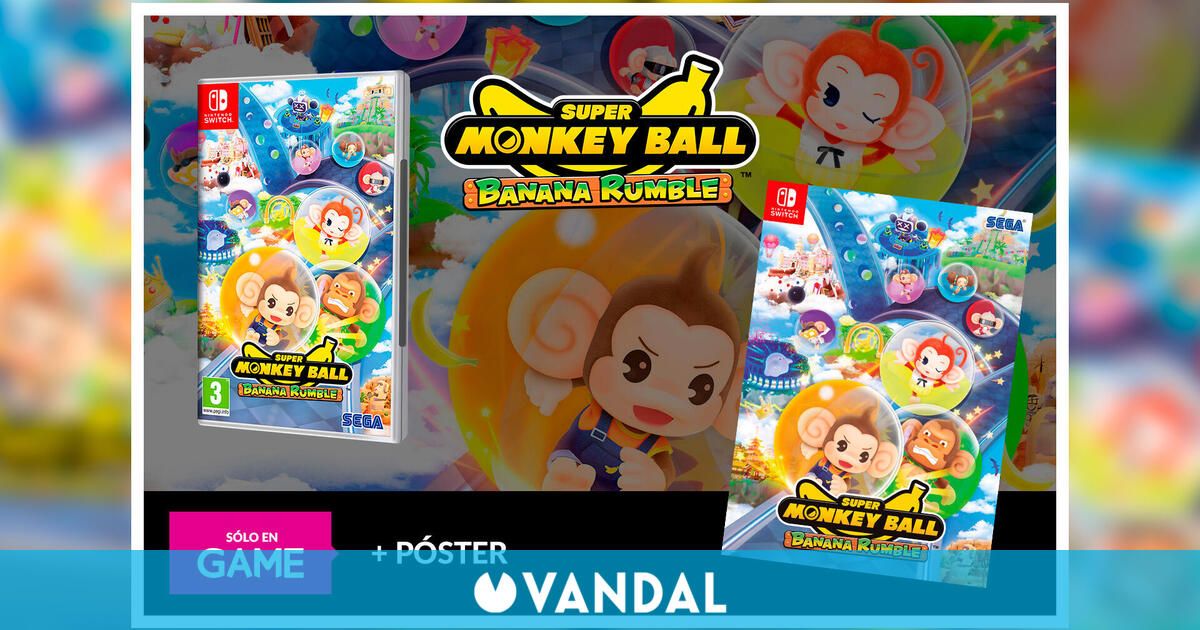 Reserva Super Monkey Ball Banana Rumble en GAME y llévate un póster exclusivo de regalo