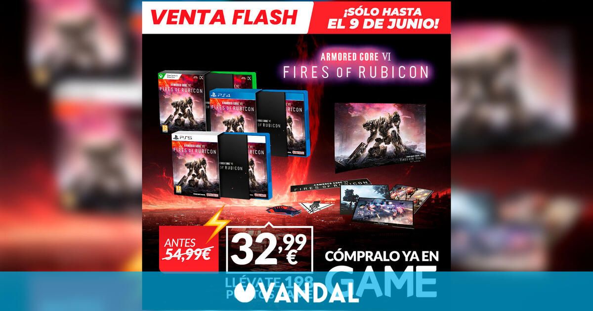 Consigue Armored Core 6: Fires of Rubicon Launch Edition con una Oferta Flash Game por sólo 32,99 euros