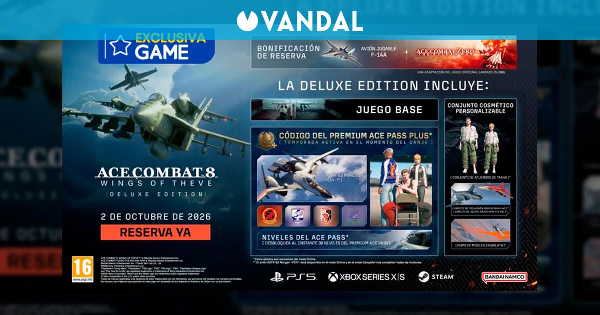 Reserva Ace Combat 8: Wings of Theve Deluxe Edition en GAME