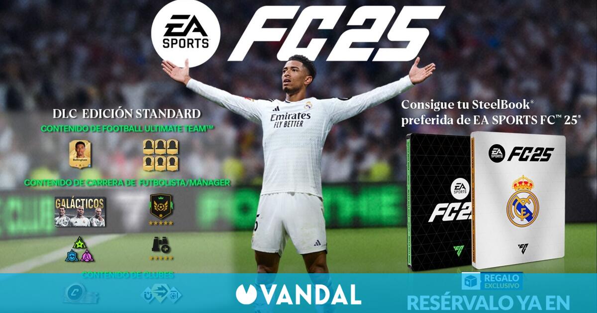 Reserva ya EA Sports FC 25 en GAME y llévate una espectacular steelbook exclusiva y un DLC con contenido extra