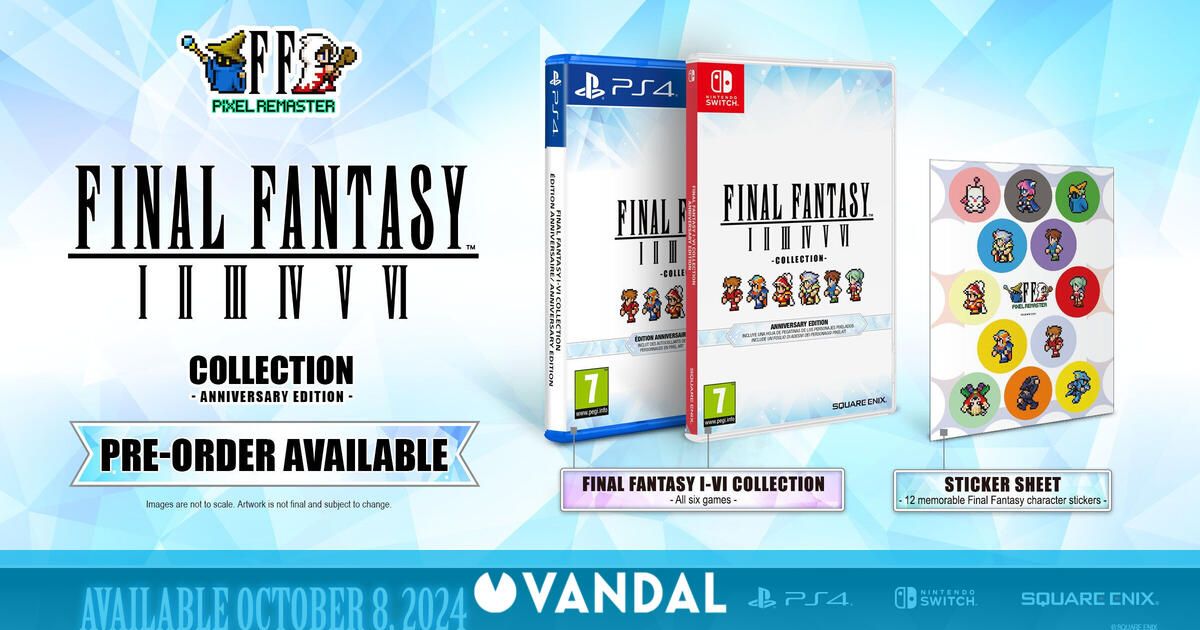 Nintendo Switch FINALFANTASY I II III IV V VI COLLECTION Dark Horse Final Fantasy Final Fantasy I-VI Pixel Remaster