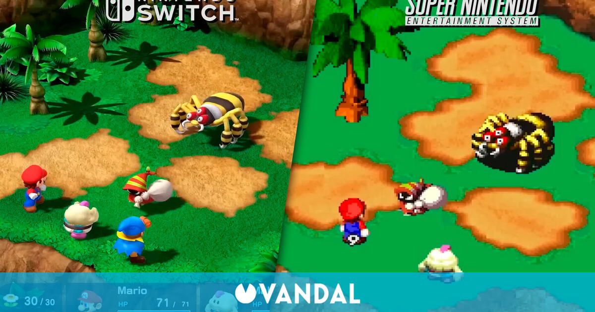 Super Mario RPG Remake luce fenomenal comparado con el original de 1996