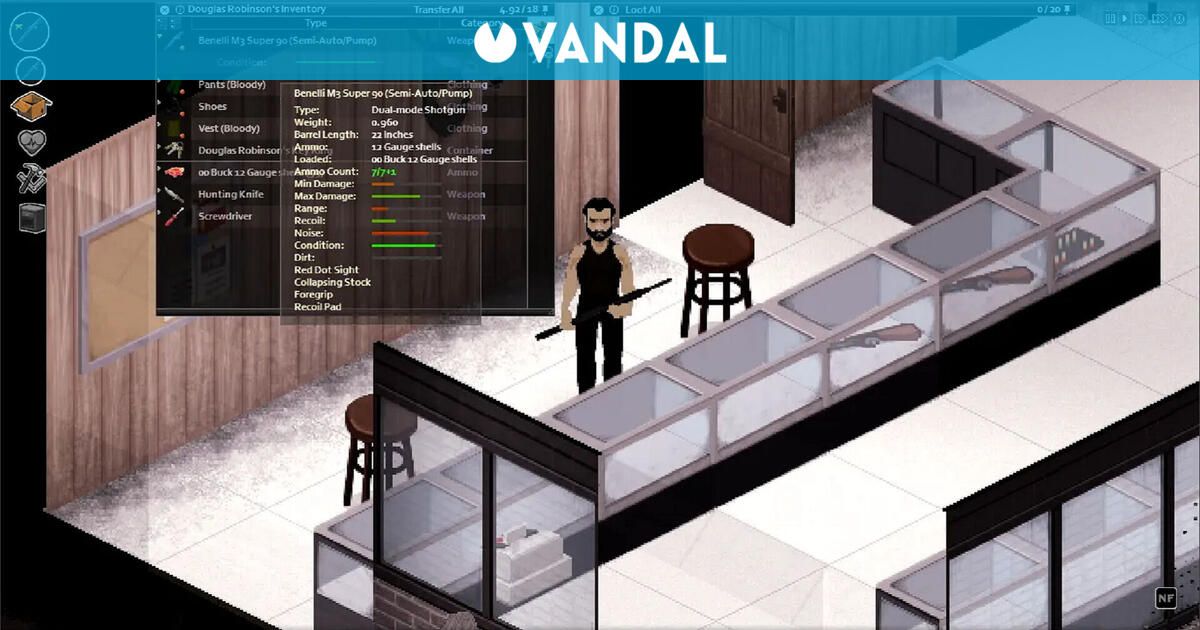 Project Zomboid añade más de 100 armas reales con 40 parámetros de configuración gracias a un enorme mod