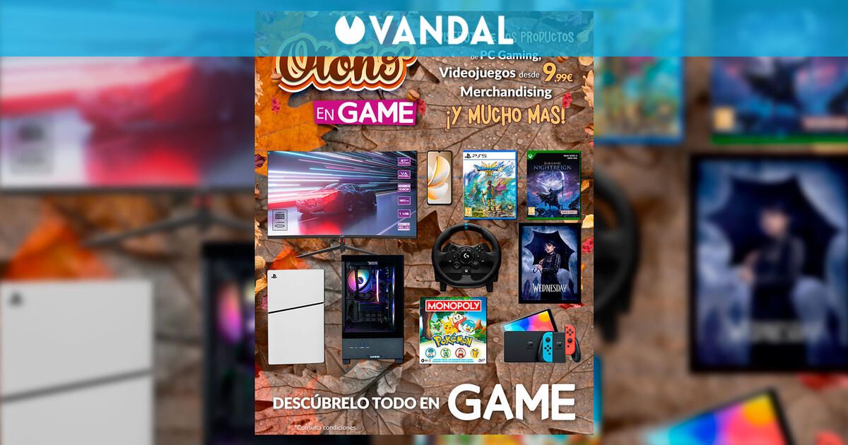 Descubre las mejores promociones con Ya es otoño en GAME: descuentos en juegos, PC, merchandising, móviles y más