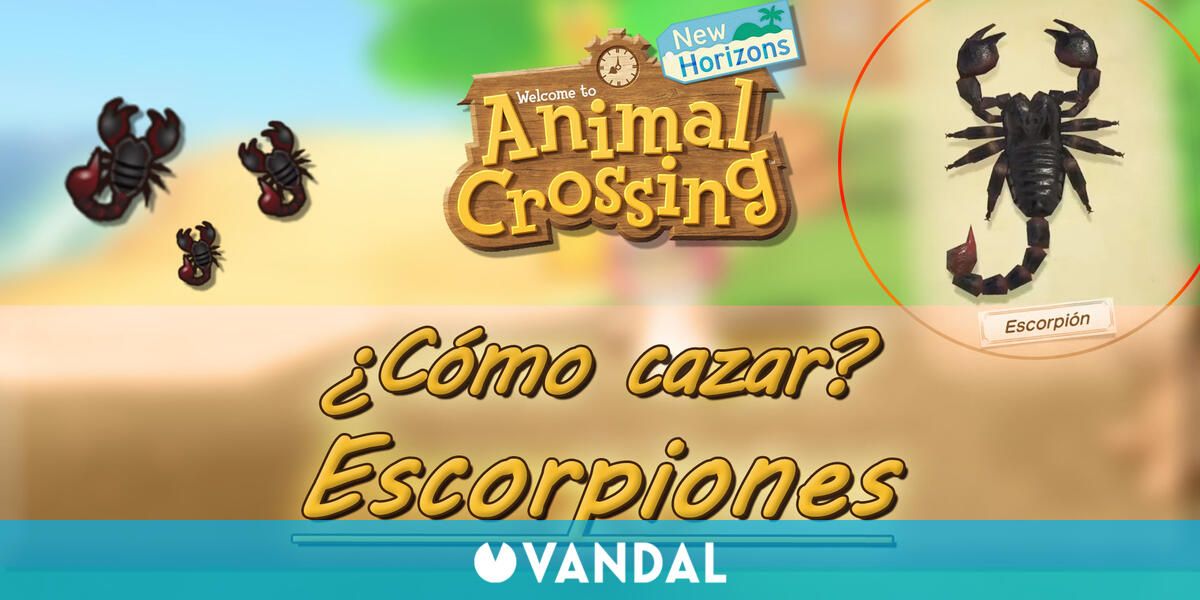 Cómo cazar escorpiones fácilmente en Animal Crossing New horizons