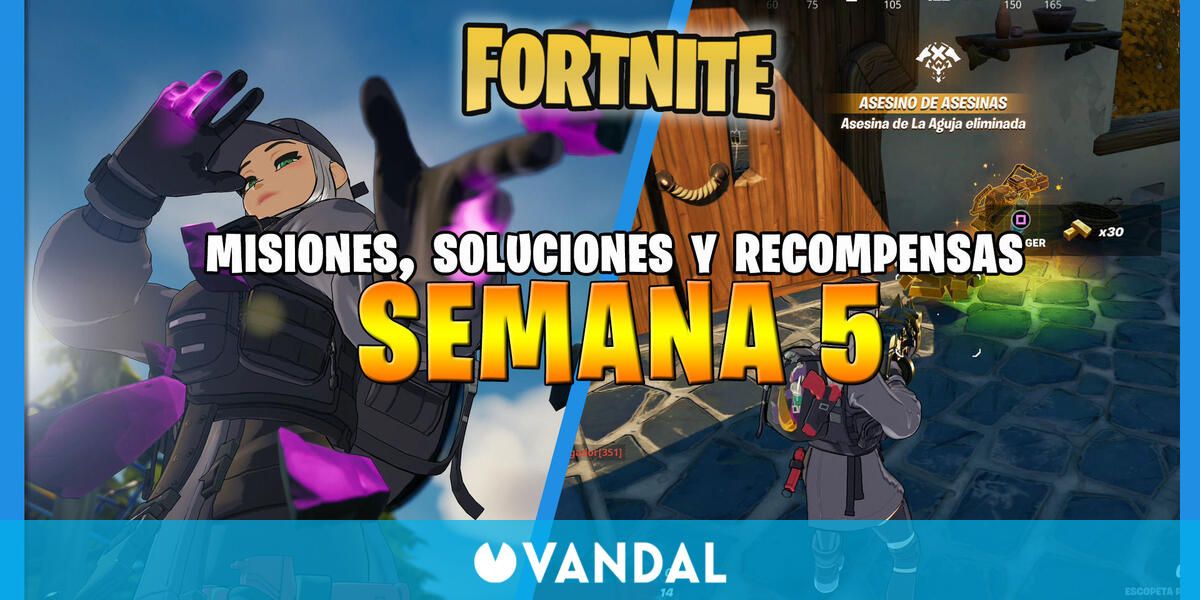 Fortnite T6 misiones y desafíos Semana 5 solución y