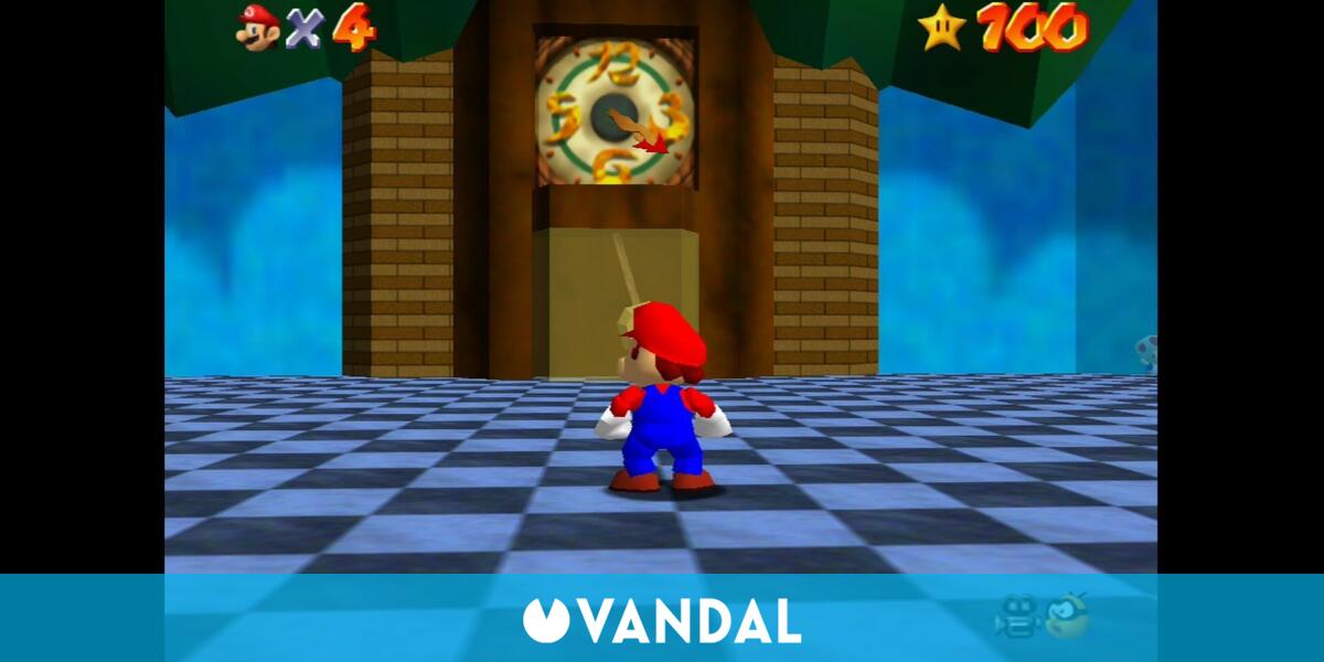 Mundo 14 Tick Tock Clock en Super Mario 64 estrellas y 100