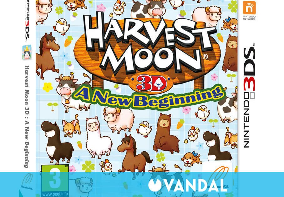 Harvest Moon A New Beginning Videojuego (Nintendo 3DS) Vandal