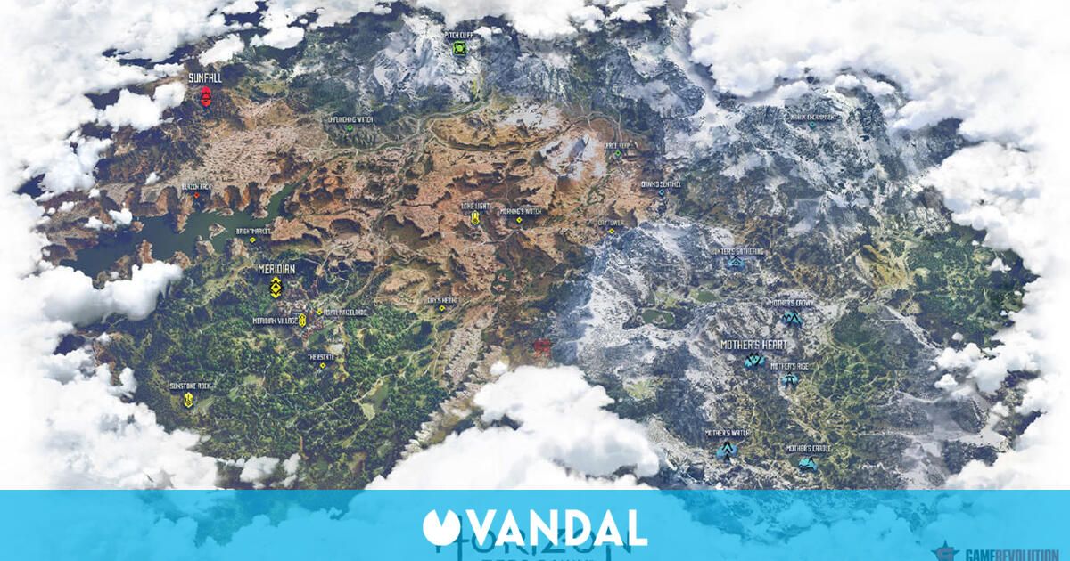 Elden Ring Mapa Interactivo Así será el mapa de Horizon: Zero Dawn - Vandal