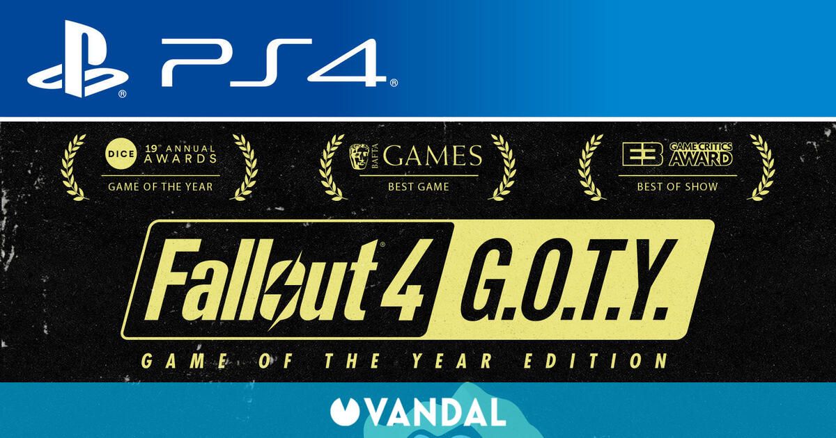 Fallout 4 Game Of The Year Edition Videojuego Ps4 Pc Y Xbox One Vandal