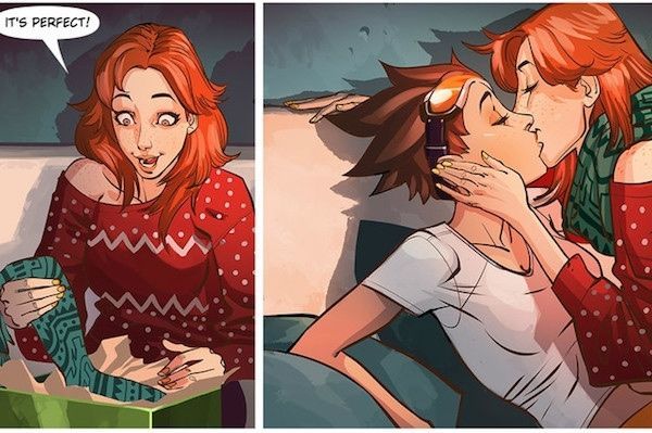 La famosa 'salida del armario' de Tracer, que provocó que el juego fuese prohibido en Rusia.