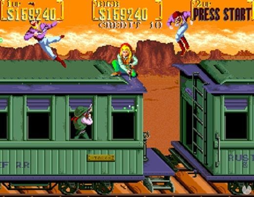 Trat�ndose de un western no pod�a faltar la fase sobre un tren en movimiento, a lo Express Raider.