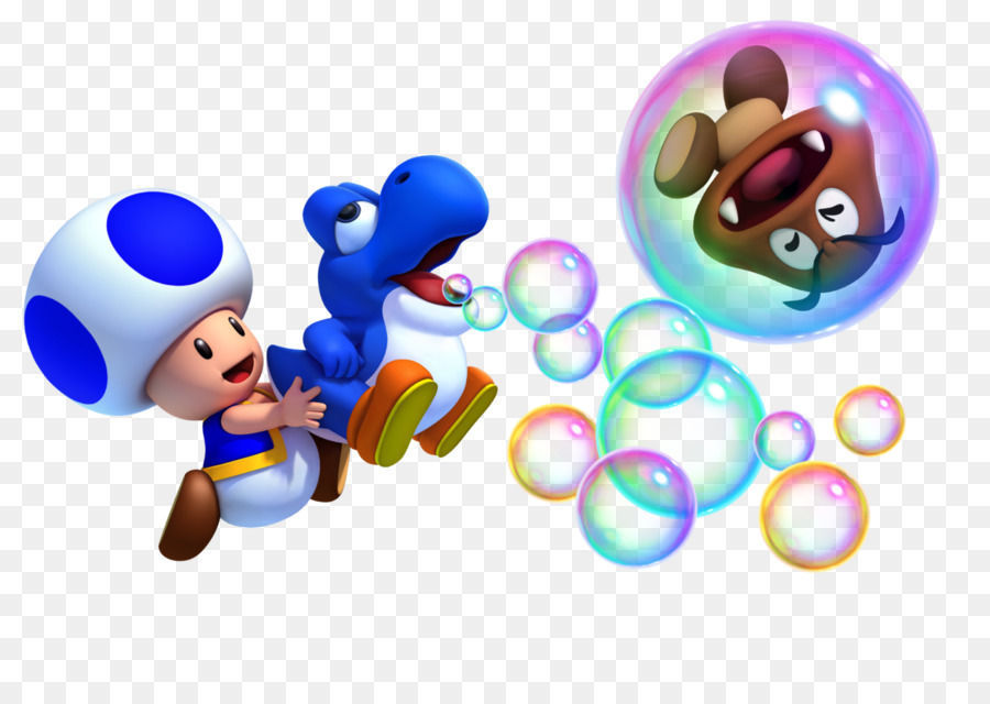 Cmo jugar con Toad azul en New Super Mario Bros. U Deluxe - New Super Mario Bros. U Deluxe