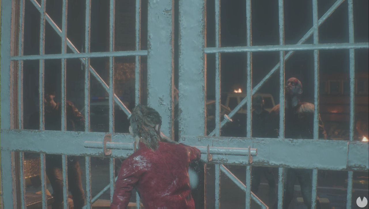 Resident Evil 2 - Prologue/Claire: Claire closes the Police Station gate