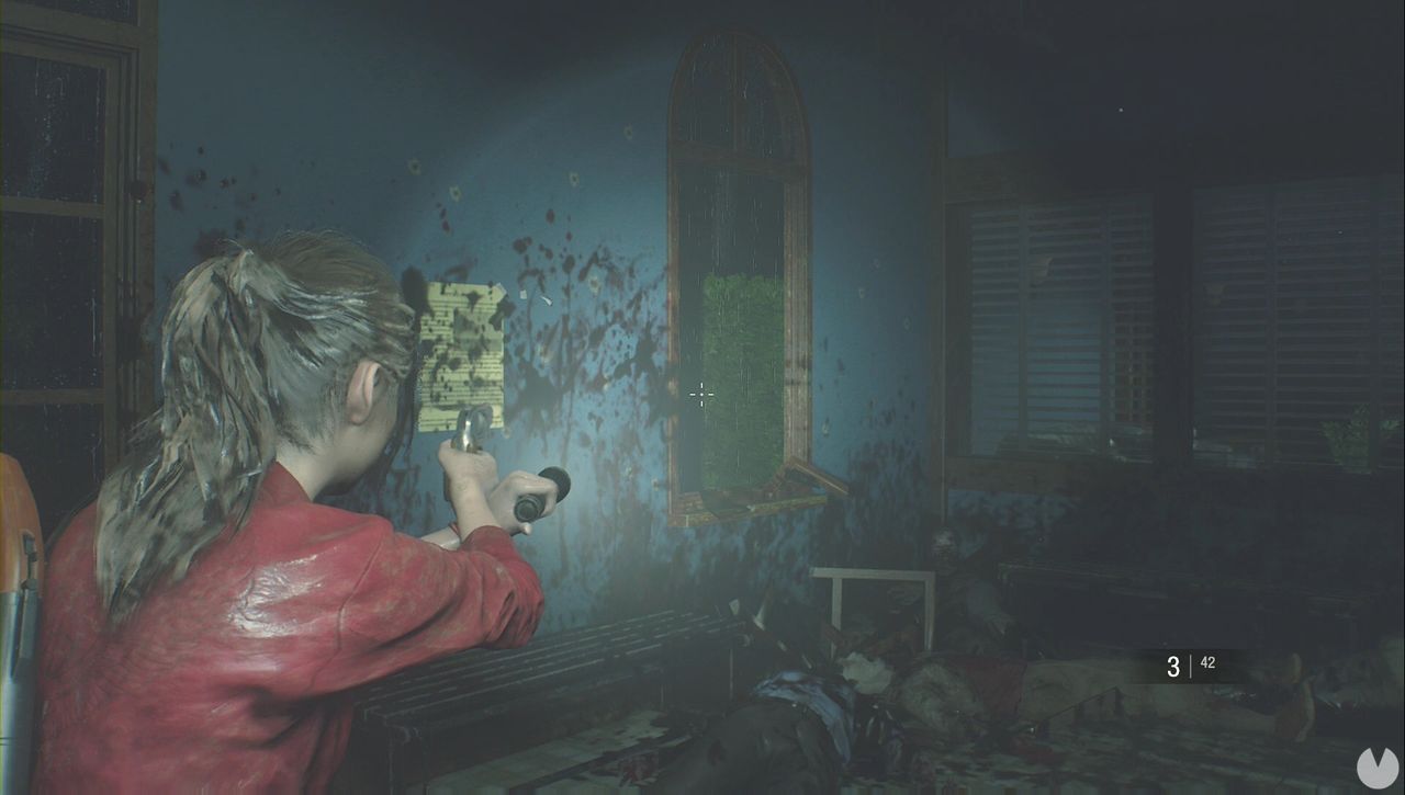 Resident Evil 2 - Find the 3 Medallions: barricade the window