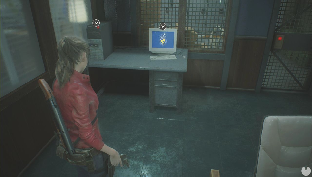Resident Evil 2 - Find the 3 Medallions: computer in the S.T.A.R.S. Office