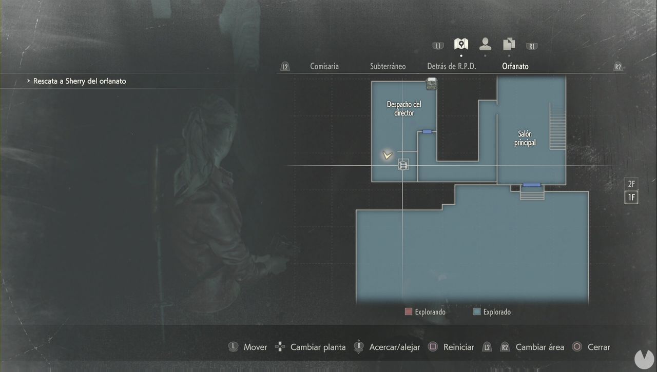 Resident Evil 2 Remake - Rescue Sherry from the Orphanage: go down here