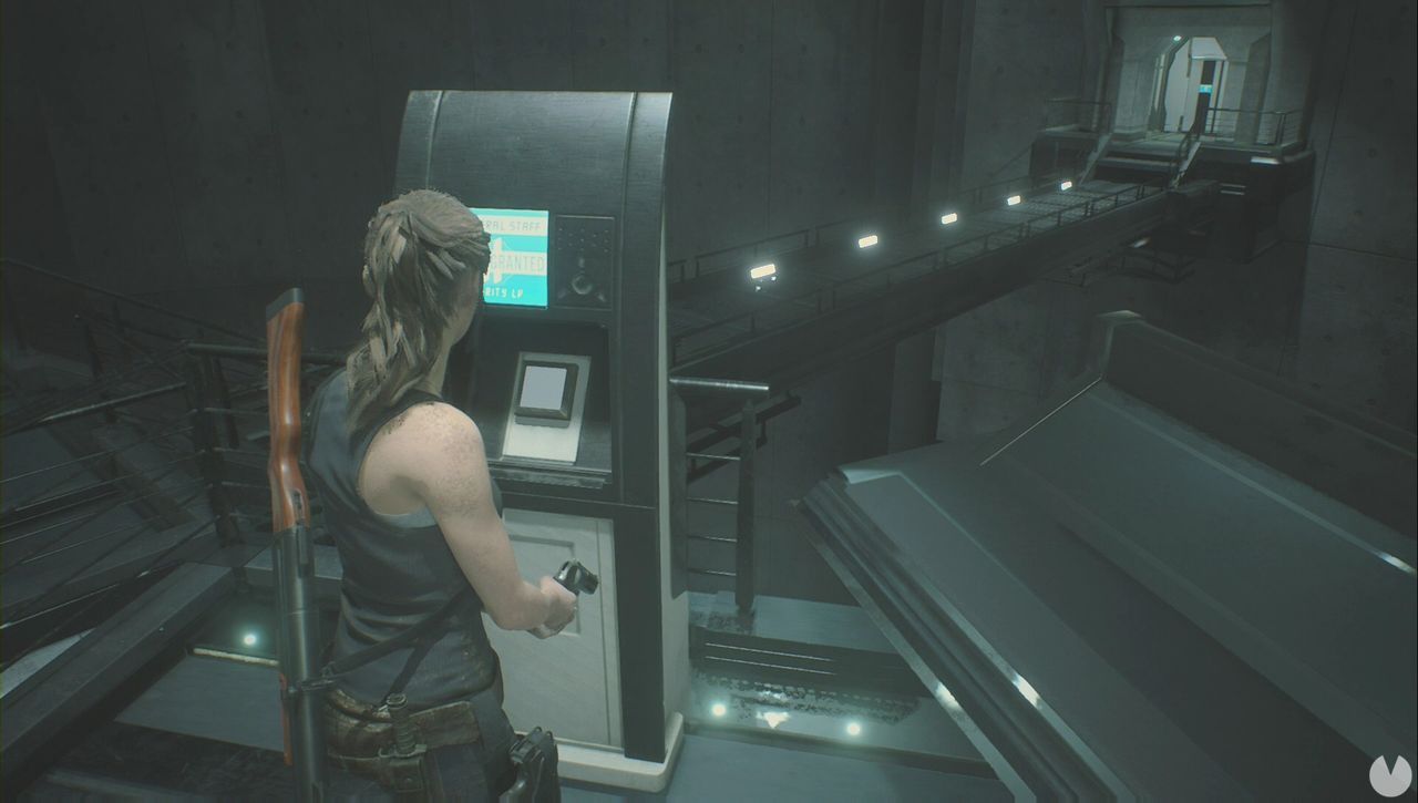 Resident Evil 2 Remake - Investigate the Laboratory: activate the bridge to the East Area