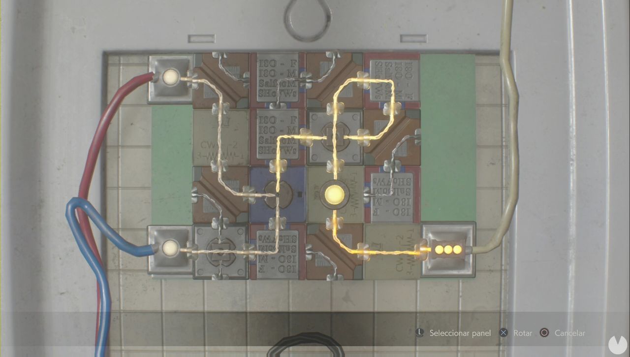 Resident Evil 2 Remake - Leon's jail cell circuit puzzle: 2nd Run solution