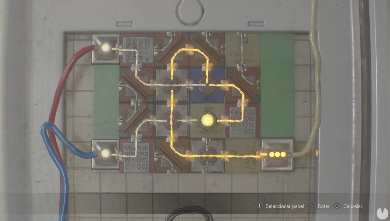 Resident Evil 2 Remake - Circuit puzzle (Claire): 2nd Run solution