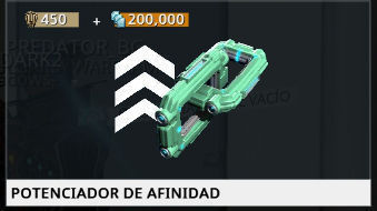 Guía Warframe - conseguir más afinidad con los potenciadores