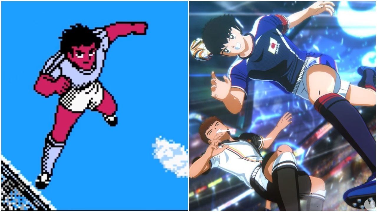 Repasan la evolución gráfica de los videojuegos basados en Captain Tsubasa