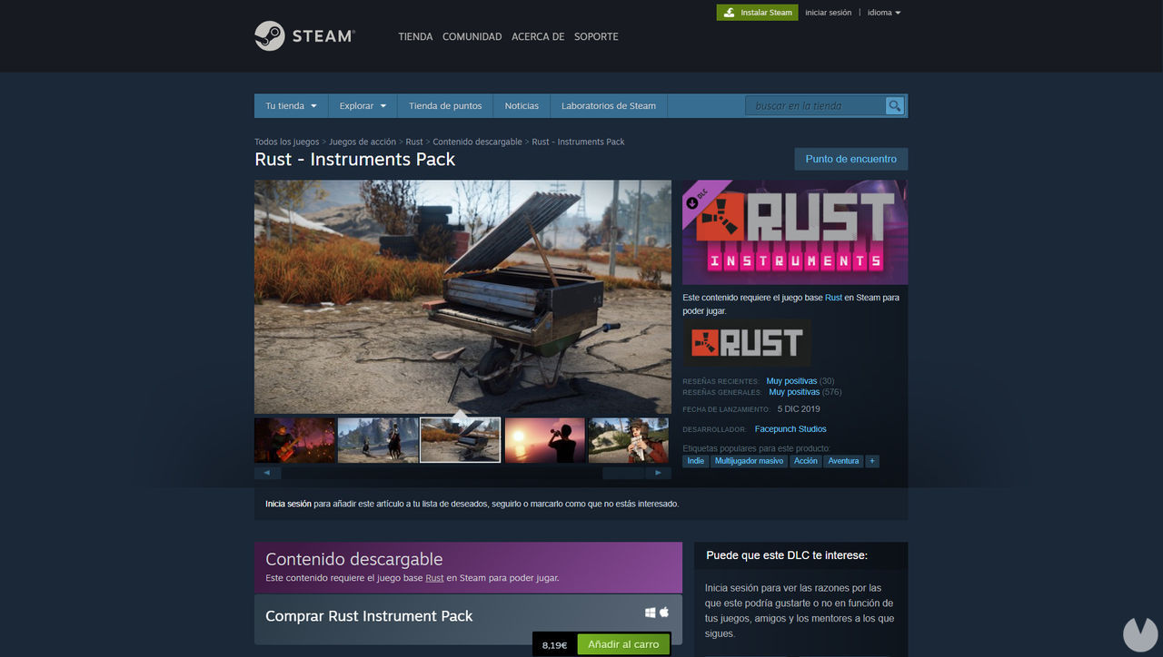 Rust instruments pack что входит