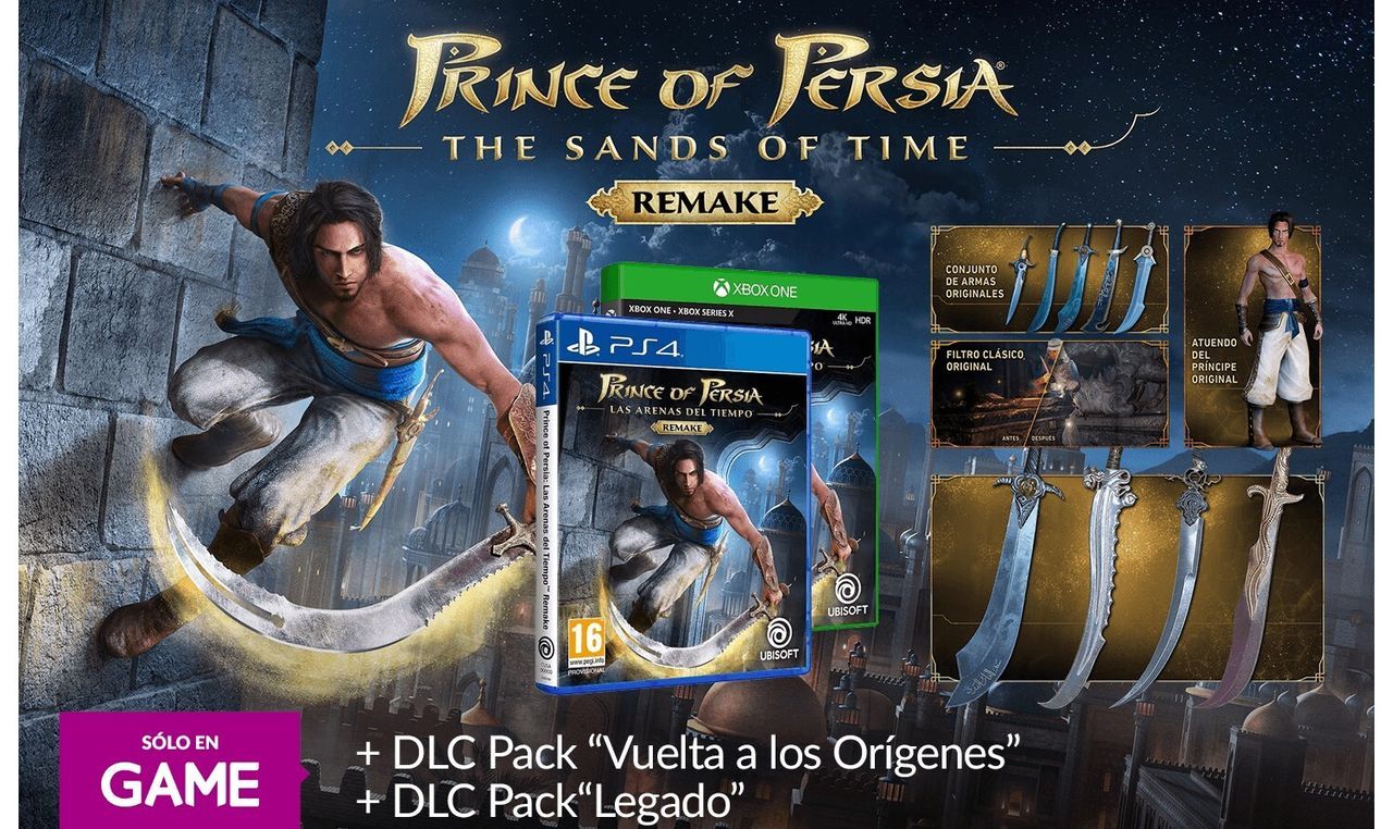 GAME anuncia dos DLC con la reserva de Prince of Persia: Las