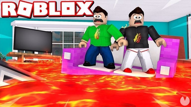Screenshot of The Floor is Lava on Roblox.