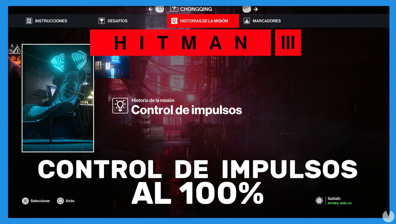 Control de impulsos en Hitman 3 al 100% - Hitman 3
