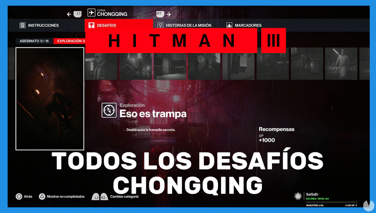 Hitman 3: TODOS los desafos de Chongqing y cmo completarlos - Hitman 3