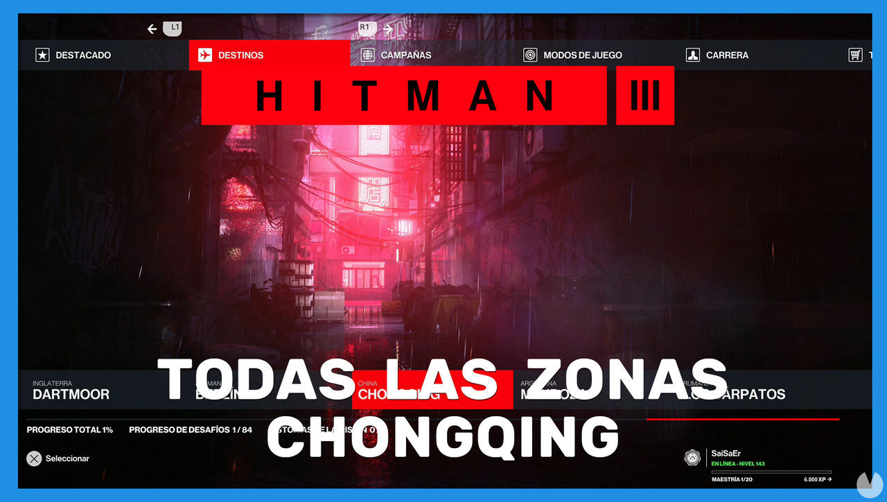 Hitman 3: TODAS las zonas en Chongqing - Hitman 3