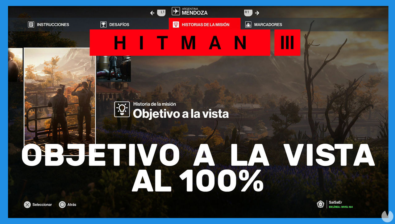 Objetivo a la vista en Hitman 3 al 100% - Hitman 3