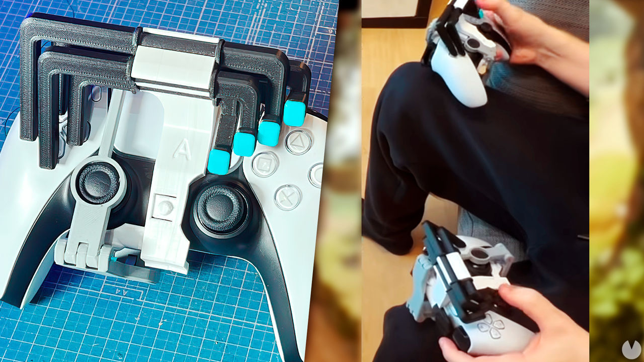 Un youtuber diseña un adaptador para el DualSense que permite jugar con una mano