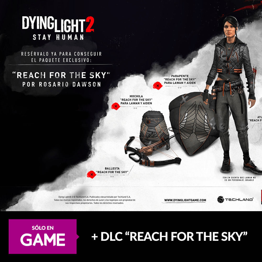 Reserva Dying Light 2 en GAME y llévate dos DLC exclusivos de regalo
