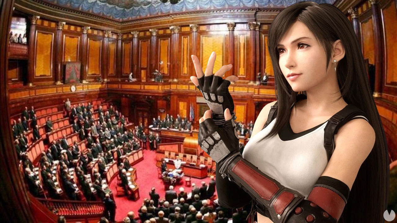 Una reunión del Senado italiano es interrumpida por un video hentai de Final Fantasy. Noticias en tiempo real