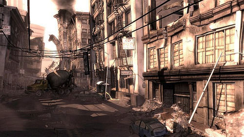 Otra imagen de ‘Downfall’ con el motor del juego.