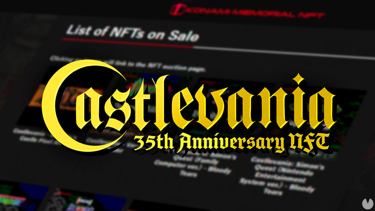 Konami lanza una colección de NFT de Castlevania para celebrar su 35 aniversario