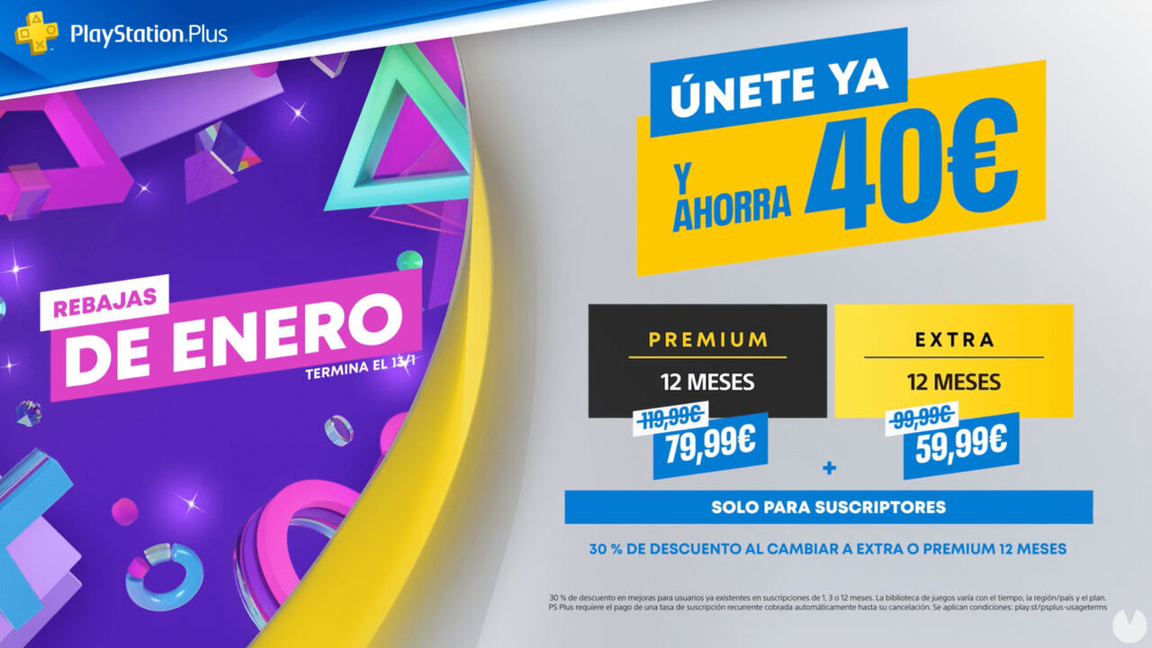 Por tiempo limitado, puedes conseguir PlayStation Plus a Mitad de