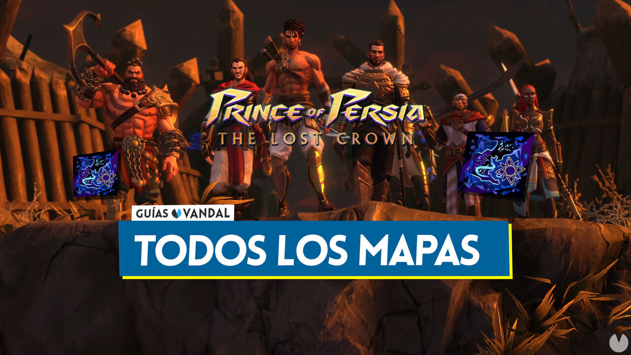TODOS los mapas de Prince of Persia: The Lost Crown y dnde comprarlos - Prince of Persia: The Lost Crown