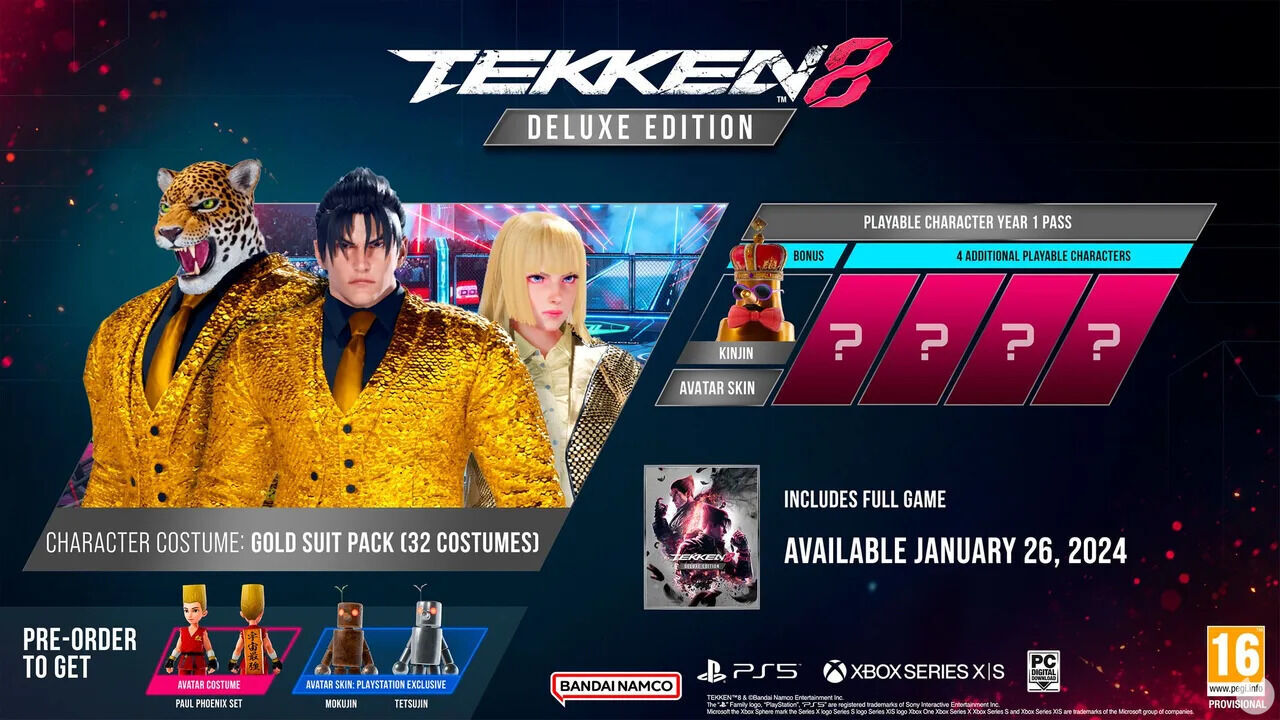 Todas las ediciones de Tekken 8 disponibles en formato físico y distribución digital