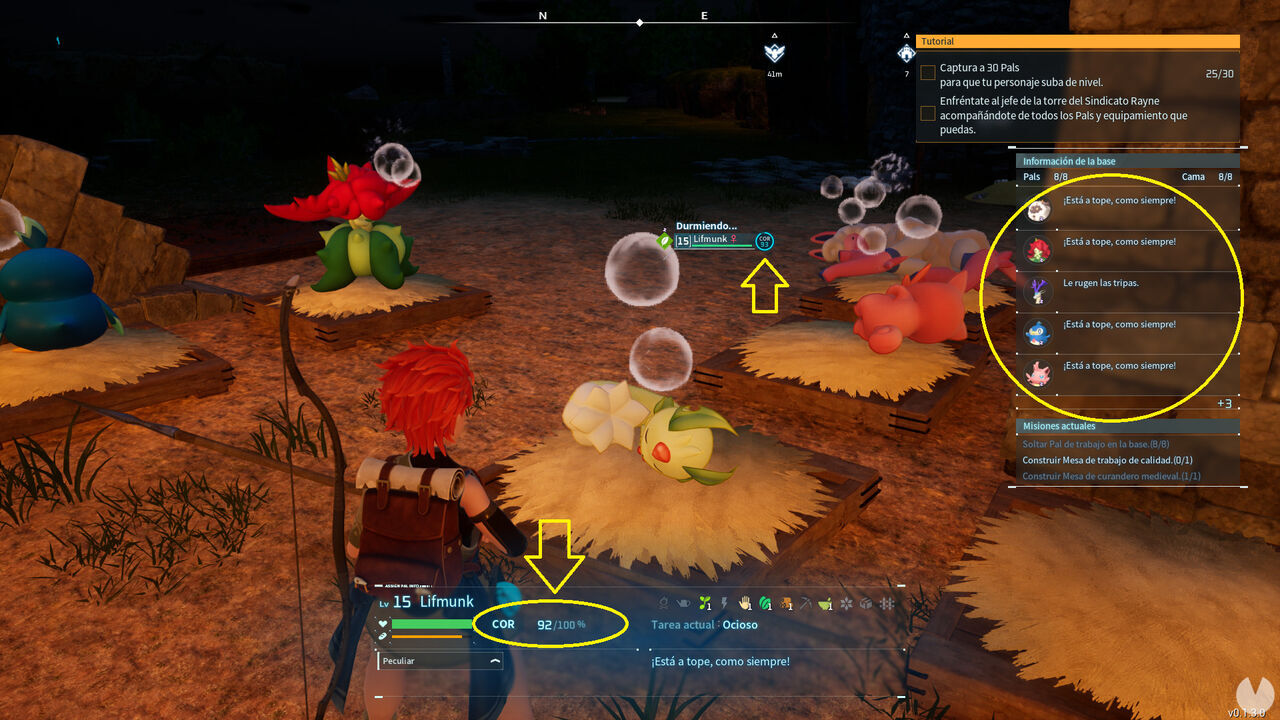 Palworld - Pal Sanity levels