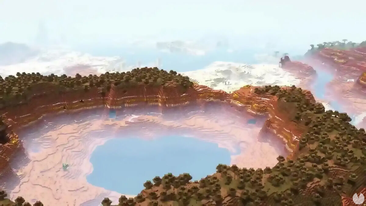 Best Minecraft seeds - Badlands Lake