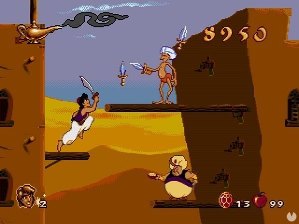 Aladdin Mega Drive Los juegos con mejores grficos en cada consola
