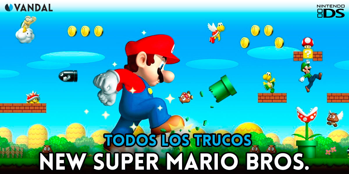 Credencial parilla Educación escolar Trucos New Super Mario Bros. - NDS - Claves, Guías