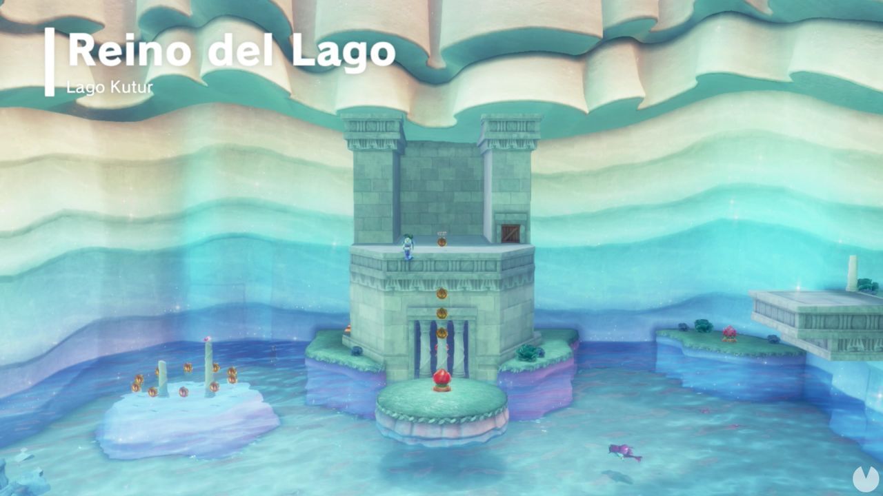 Reino del Lago en Super Mario Odyssey: Energilunas y secretos - Super Mario Odyssey