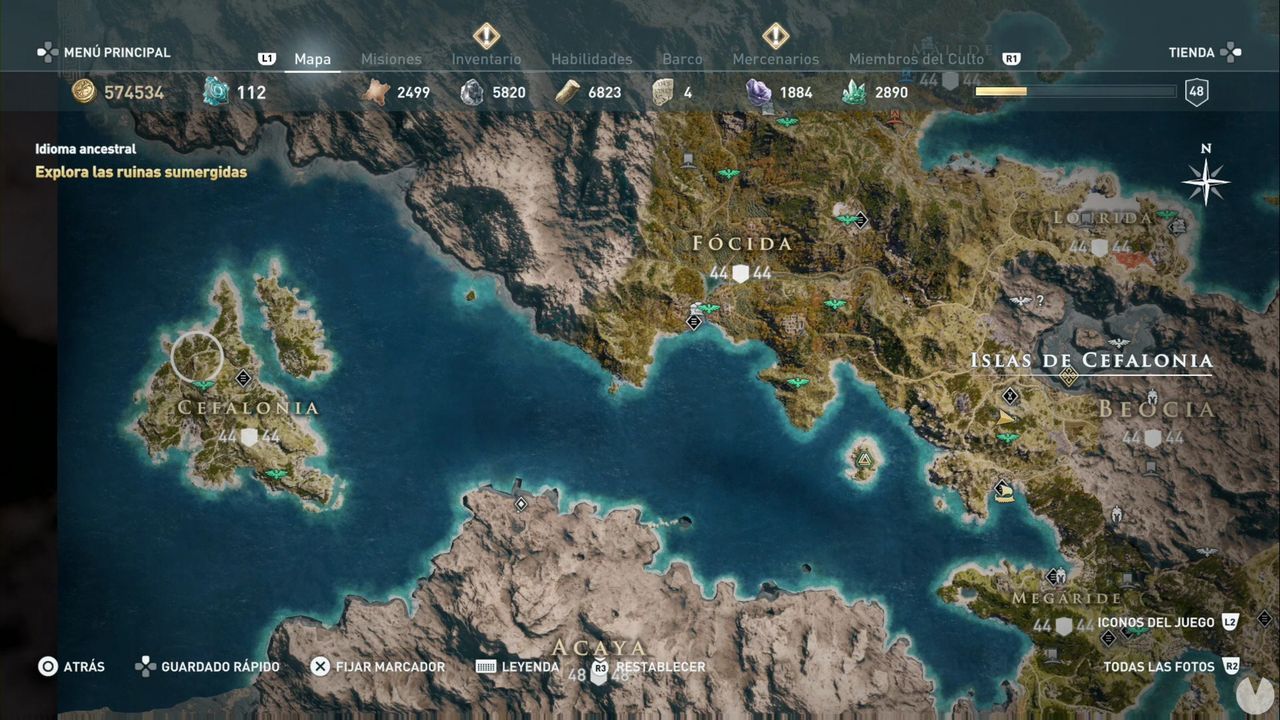 Islas de Cefalonia en Assasin's Creed Odyssey: TODAS las ubicaciones - Assassin's Creed Odyssey