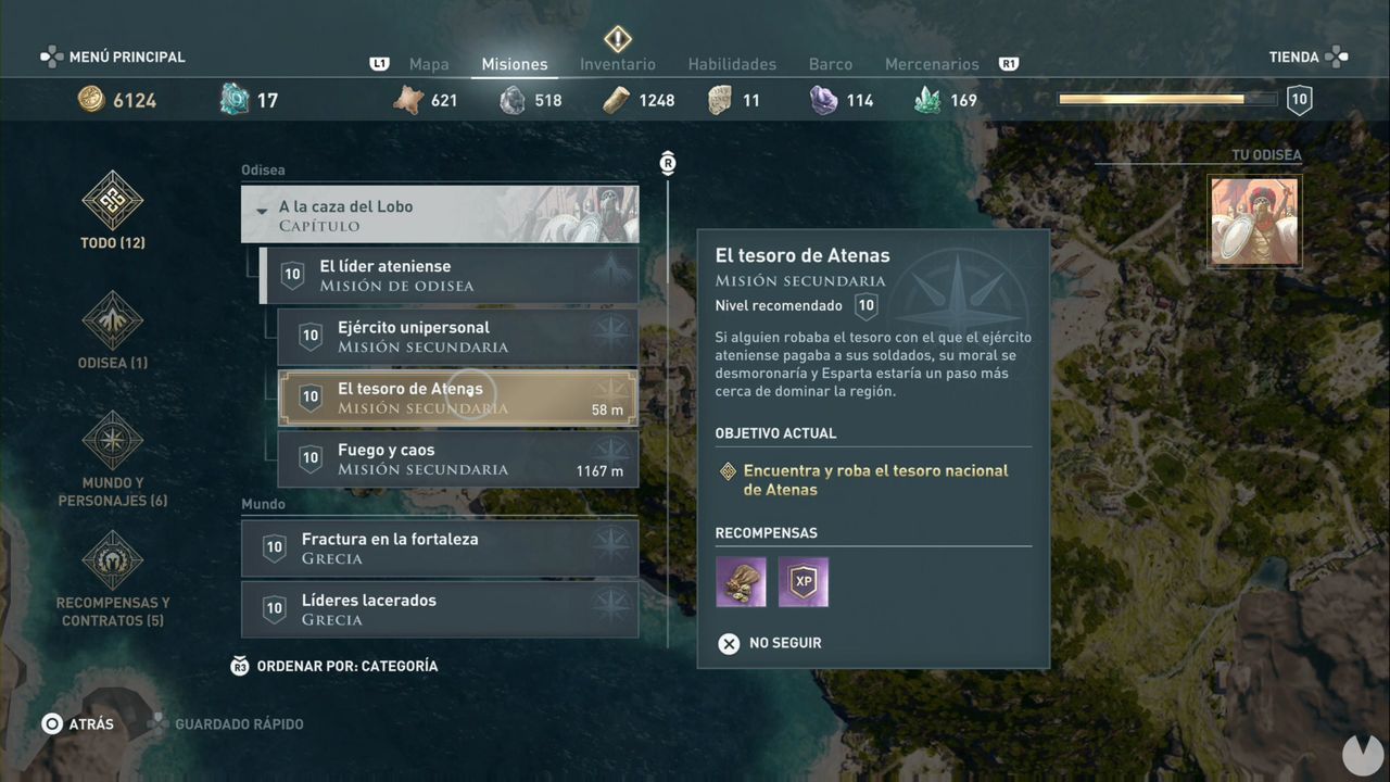 El tesoro nacional de Atenas en Assassin's Creed Odyssey - Misin secundaria - Assassin's Creed Odyssey