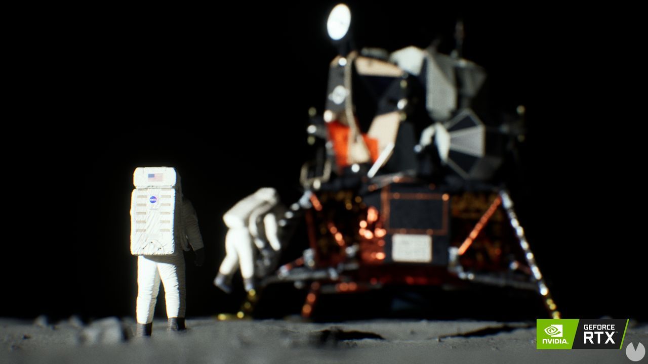 Recrean la llegada del hombre a la Luna gracias a las tarjetas GeForce RTX